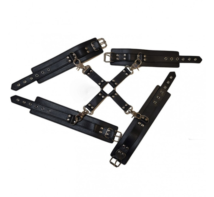 Система фіксації DS Fetish Hogtie (thick hook) Чорна