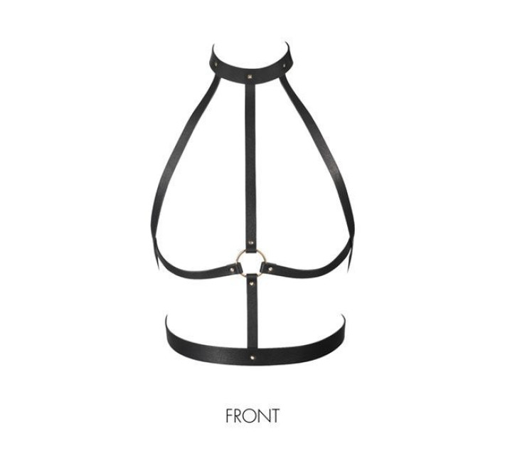 Портупея Bijoux Indiscrets MAZE H Harness Черная
