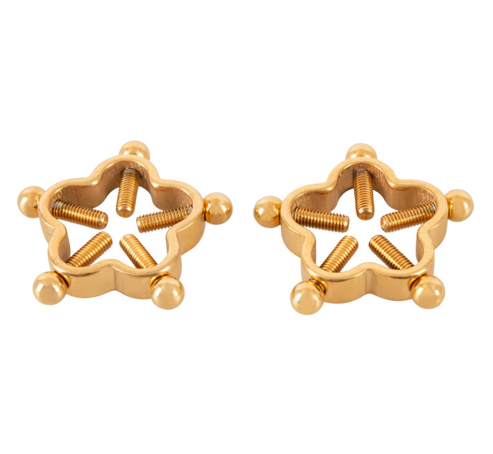 Затискачі на соски Bad Kitty Nipple Jewellery Gold