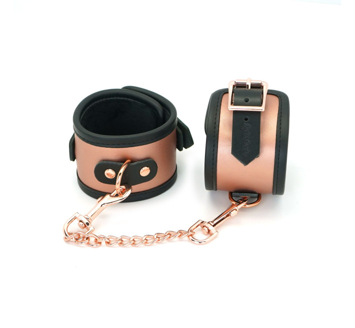 Поножи Liebe Seele Rose Gold Memory Ankle Cuffs, натуральная кожа, розовое золото