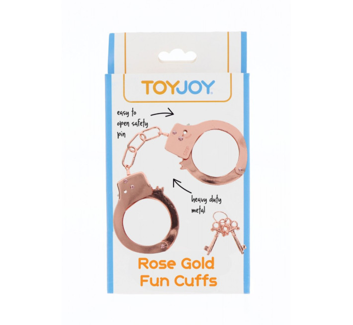 Наручники металлические Toy Joy Metal Handcuffs Rose Gold