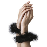 Наручники металеві з оздобленням Adrien Lastic Handcuffs Чорні Наручники металеві з оздобленням Adrien Lastic Handcuffs Чорні