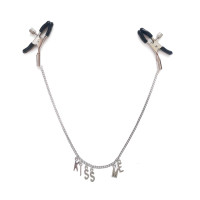 Затискач для сосків на ланцюжку Art of Sex - Nipple Сlamps Kiss Me Затискач для сосків на ланцюжку Art of Sex - Nipple Сlamps Kiss Me