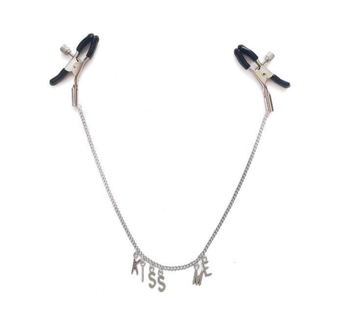 Затискач для сосків на ланцюжку Art of Sex - Nipple Сlamps Kiss Me