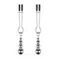 Затискачі для сосків Bedroom Fantasies: Nipple Clamps with Beaded Chain - Silver
