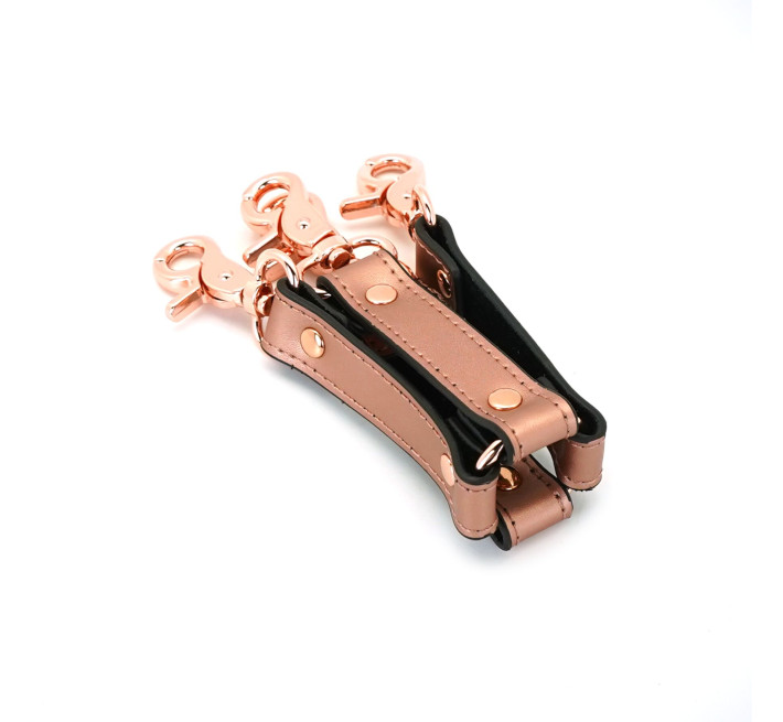 Крестовина для фиксации Liebe Seele Rose Gold Memory Hog Tie, натуральная кожа, розовое золото