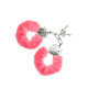 Наручники S Pleasures Furry Cuffs Pink с пушистой отделкой, 2 ключа в комплекте