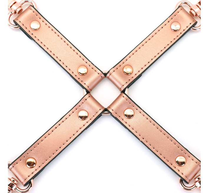 Крестовина для фиксации Liebe Seele Rose Gold Memory Hog Tie, натуральная кожа, розовое золото