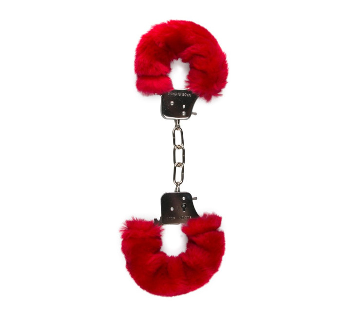 Наручники металеві з хутром EasyToys Red