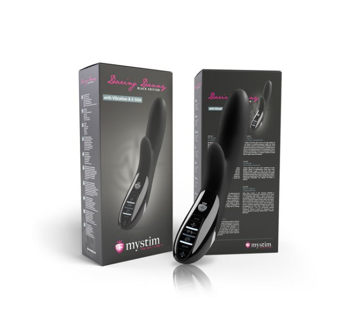 Вібратор-кролик з електростимуляцією Mystim Daring Danny eStim Міостимулятор Чорний