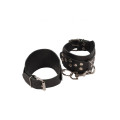 Кайдани на щиколотки sLash Leather Leg Cuffs, Black