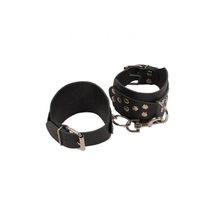 Кайдани на щиколотки sLash Leather Leg Cuffs, Black