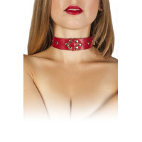 Нашийник sLash Leather Restraints Collar, Red Нашийник sLash Leather Restraints Collar, Red