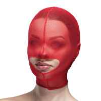 Маска сітка із відкритим ротом Feral Feelings - Hood Mask Red Маска сітка із відкритим ротом Feral Feelings - Hood Mask Red