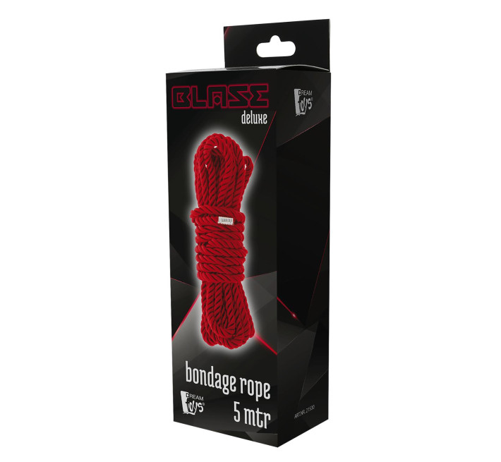 Мотузка для бондажу Dreamtoys Blaze Deluxe Bondage Rope 5 м Червона