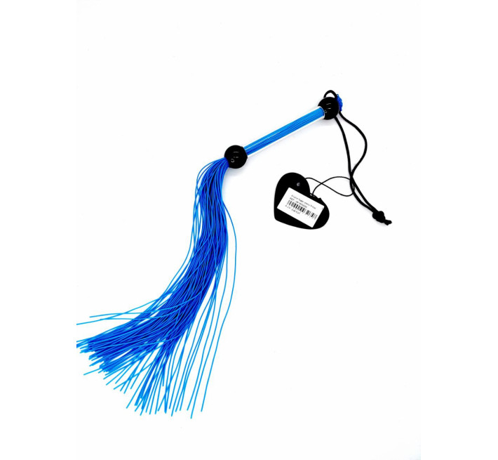 Флогер міні силікон DS Fetish, блакитний, 37 см