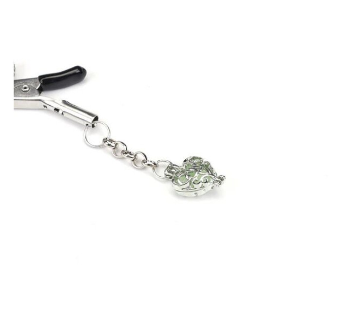 Зажимы для сосков Liebe Seele Glow-in-dark Nipple Clamps Green