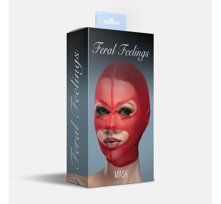 Маска сетка с открытым ртом и глазами Feral Feelings - Mask Red