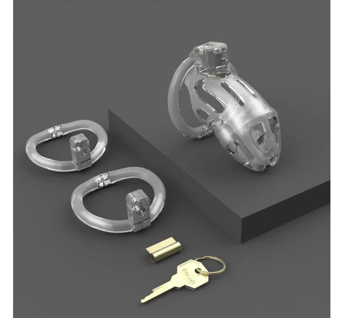 Пояс вірності пластик з 3-ма кільцями Lockink Sevanda Прозорий