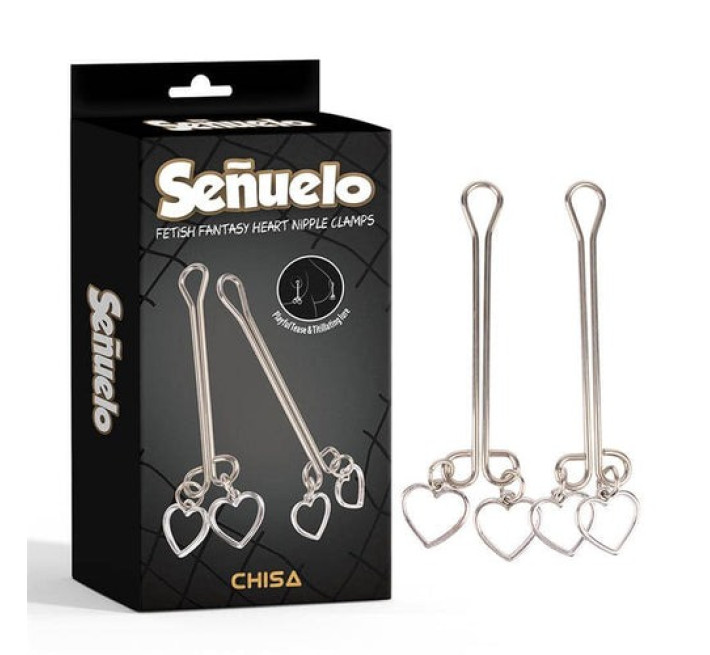 Затискачі на соски Chisa Fetish Fantasy Heart Nipple Clamps