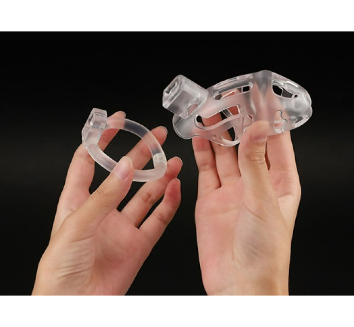 Пояс вірності пластик з 3-ма кільцями Lockink Sevanda Прозорий