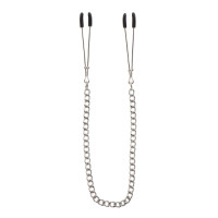 Зажимы на соски с цепочкой Taboom Tweezers With Chain, серебристые