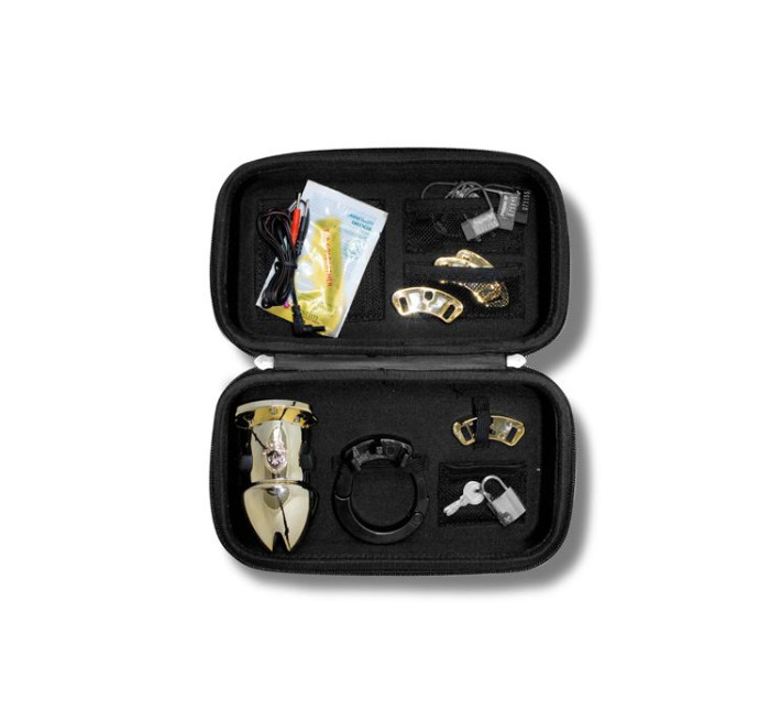 Клітина для члена з електростимуляцією Mystim Pubic Enemy No 1 Gold Edition