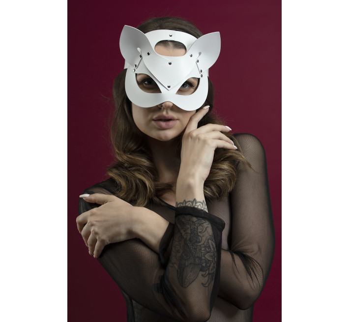 Маска кішки Feral Feelings Catwoman Mask біла