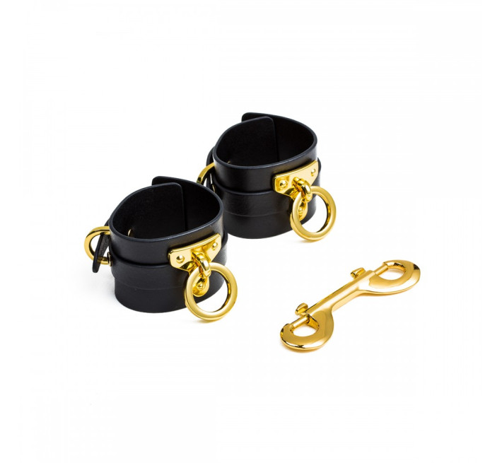 Кожаные глаза со вставками позолоты UPKO Ankle Cuffs UPKO size L