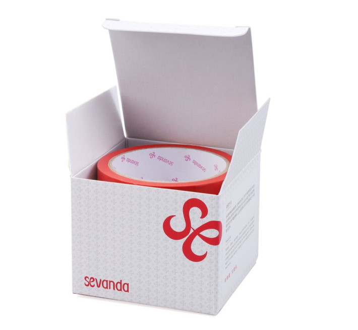 Скотч для бондажа LOCKINK SEVANDA Electrostatic Tape, красная, 16 м