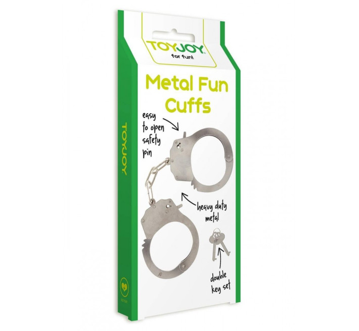 Наручники металеві Toy Joy Metal Handcuffs Rose Silver