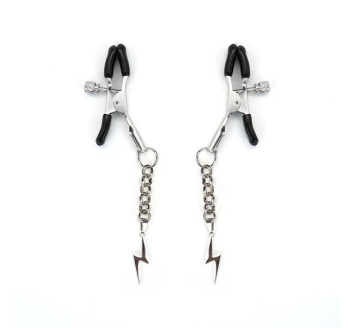 Зажимы для сосков Liebe Seele Lightning Nipple Clamps Silver