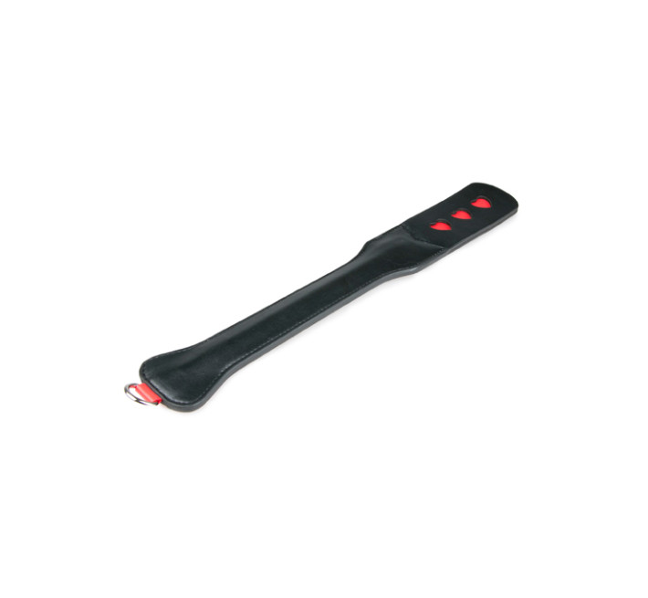 Падл із серцем EasyToys Long Leather Paddle With Heart
