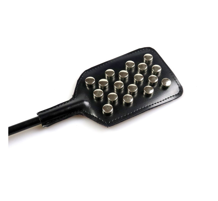 Стек з металевими гвинтами Art of Sex - Biotrix, екокожа, колір чорний