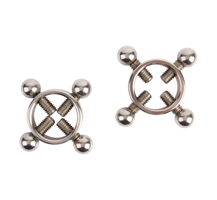 Зажимы на соски с четырьмя болтами Chisa Sins Metal