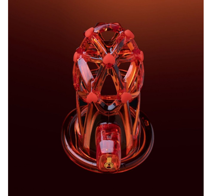 Чоловічий пояс вірності UPKO Caged Beast Male Chastity Device Kit Помаранчевий