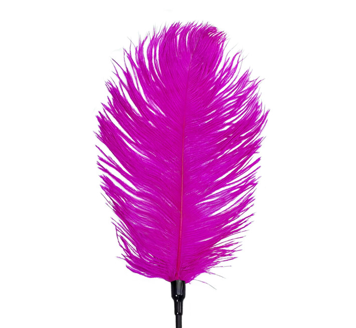 Щекоталка со страусиным пером Art of Sex – Feather Tickler, темно-розовая