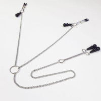 Затискачі для сосків та клітора Art of Sex Nipple and clit clamps Black Pearl Затискачі для сосків та клітора Art of Sex Nipple and clit clamps Black Pearl