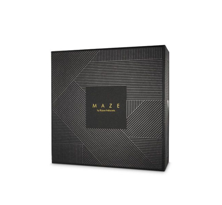 Портупея-пояс Bijoux Indiscrets MAZE Wide Belt and Restraints Чорна