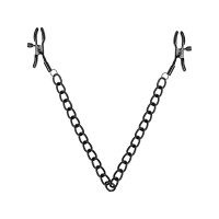 Затискачі для сосків Bedroom Fantasies Nipple Clamps with Chain - Black