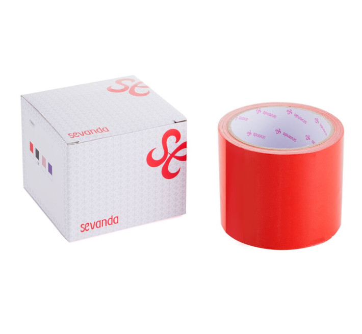 Скотч для бондажа LOCKINK SEVANDA Electrostatic Tape, красная, 16 м