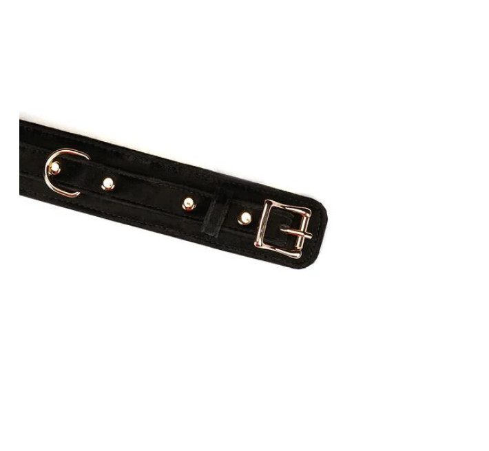 Нашийник з повідцем Liebe Seele Boudoir Amor Collar with Leash Black