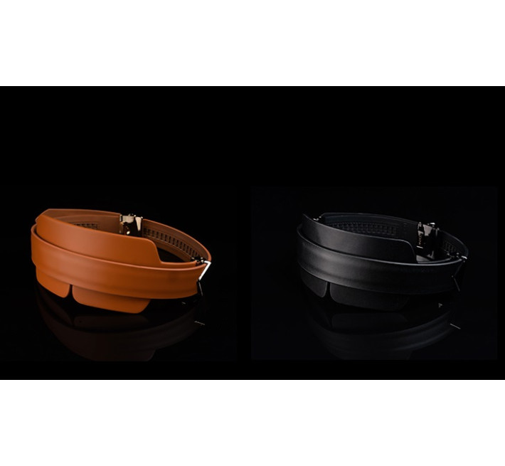 Маска на глаза кожаная Lockink коричневая