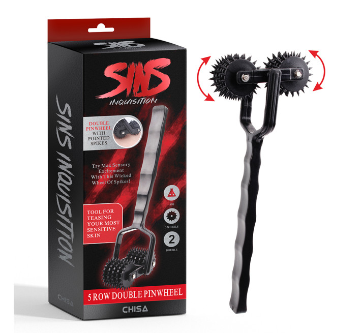 Колесо Вартенберга подвійне з 5 коліщатками Chisa Sins Black