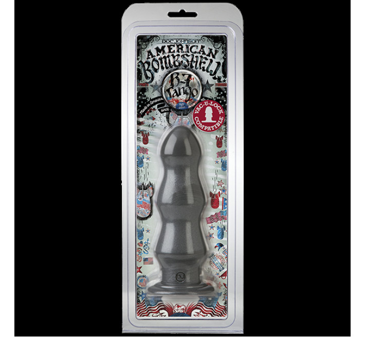 Анальна втулка для фістингу Doc Johnson American Bombshell - B-7 Tango - Gun Metal, діаметр 5,6см