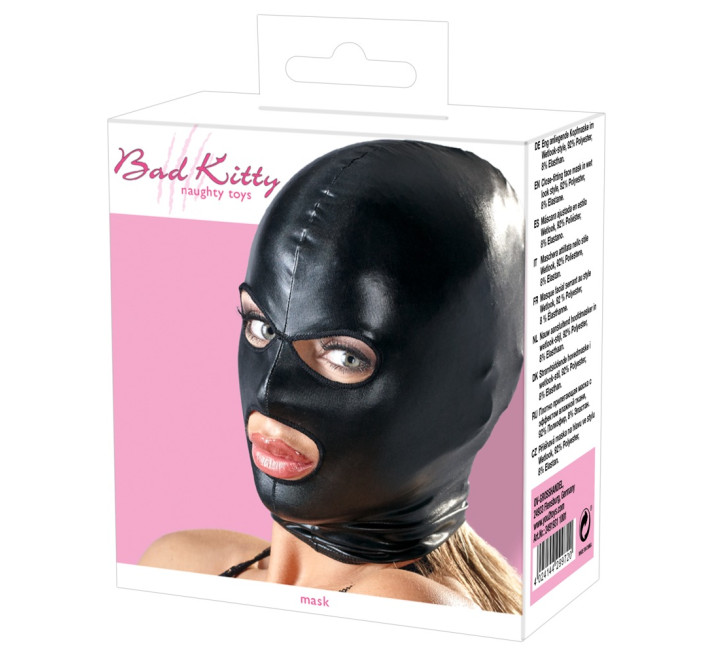 Маска чорна Bad Kitty Naughty Toys Mask