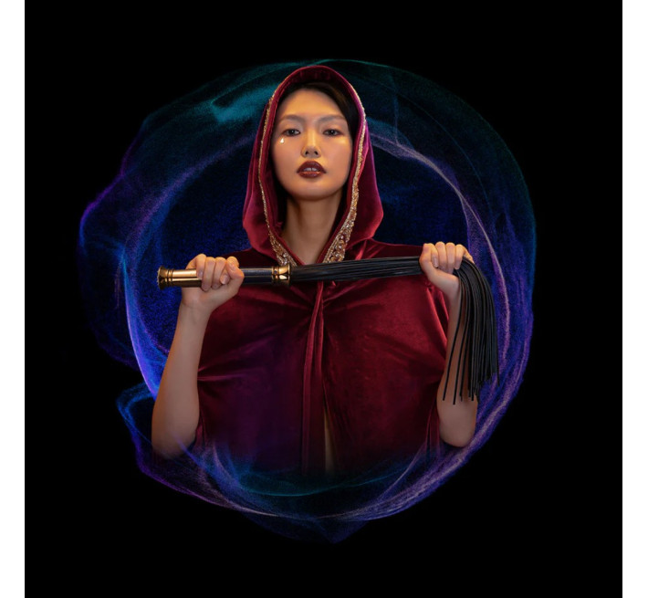 Флогер з італійської шкіри UPKO Black Label Collection, ручна робота