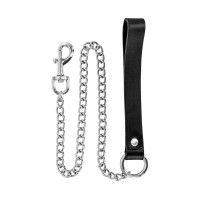 Повідець Fetish Tentation Premium Metal leash with cowhide leather wrist 72 см Повідець Fetish Tentation Premium Metal leash with cowhide leather wrist 72 см