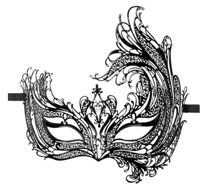 Маска металлическая EasyToys Venetiaans Masker Black 25524