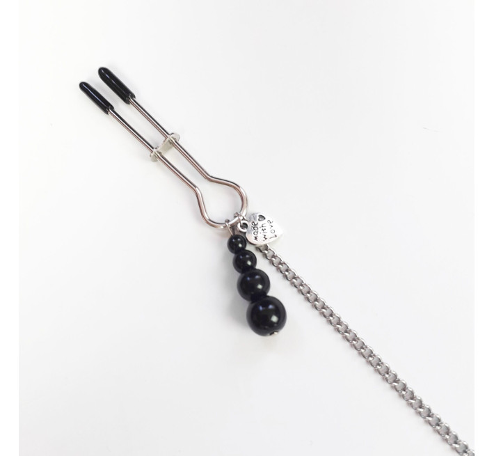 Затискачі для сосків та клітора Art of Sex Nipple and clit clamps Black Pearl